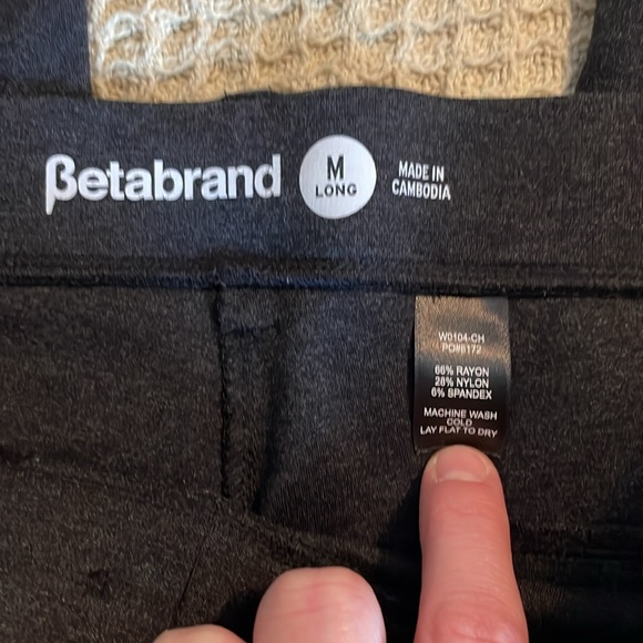Size Medium Long charcoal heather bootcut Betabrand pants. - Picture 2 of 10